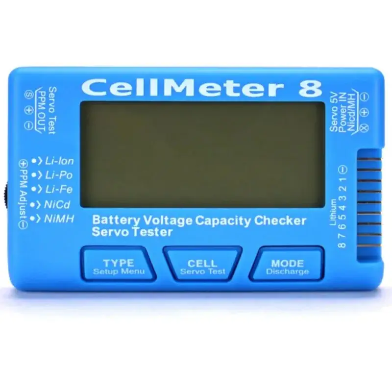 LCD Digital Battery Capacity Checker CellMeter 1-8S